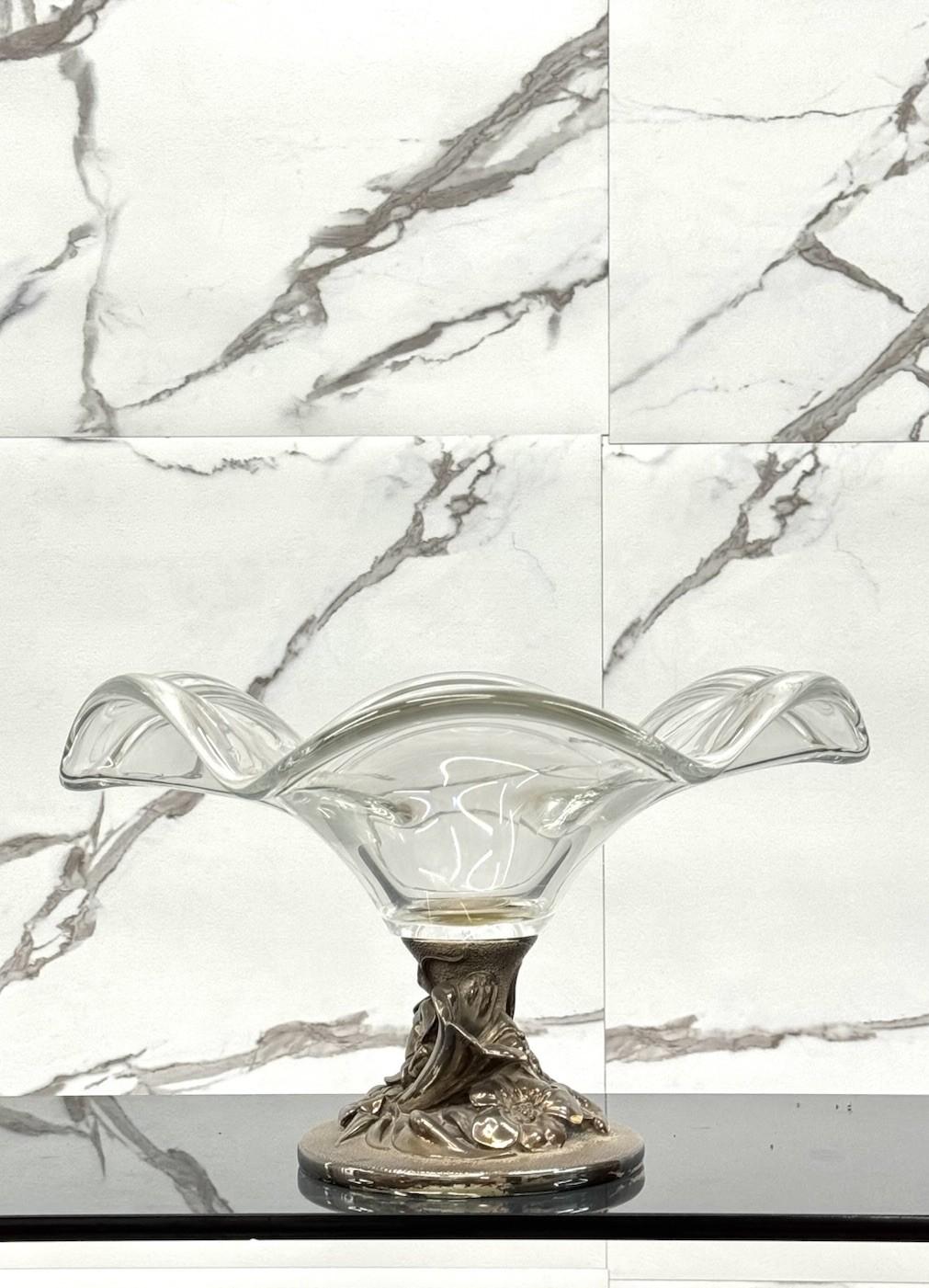 Italian Studio Ottaviani Centrotavola Cristallo 1970’s Design Luxury For Sale
