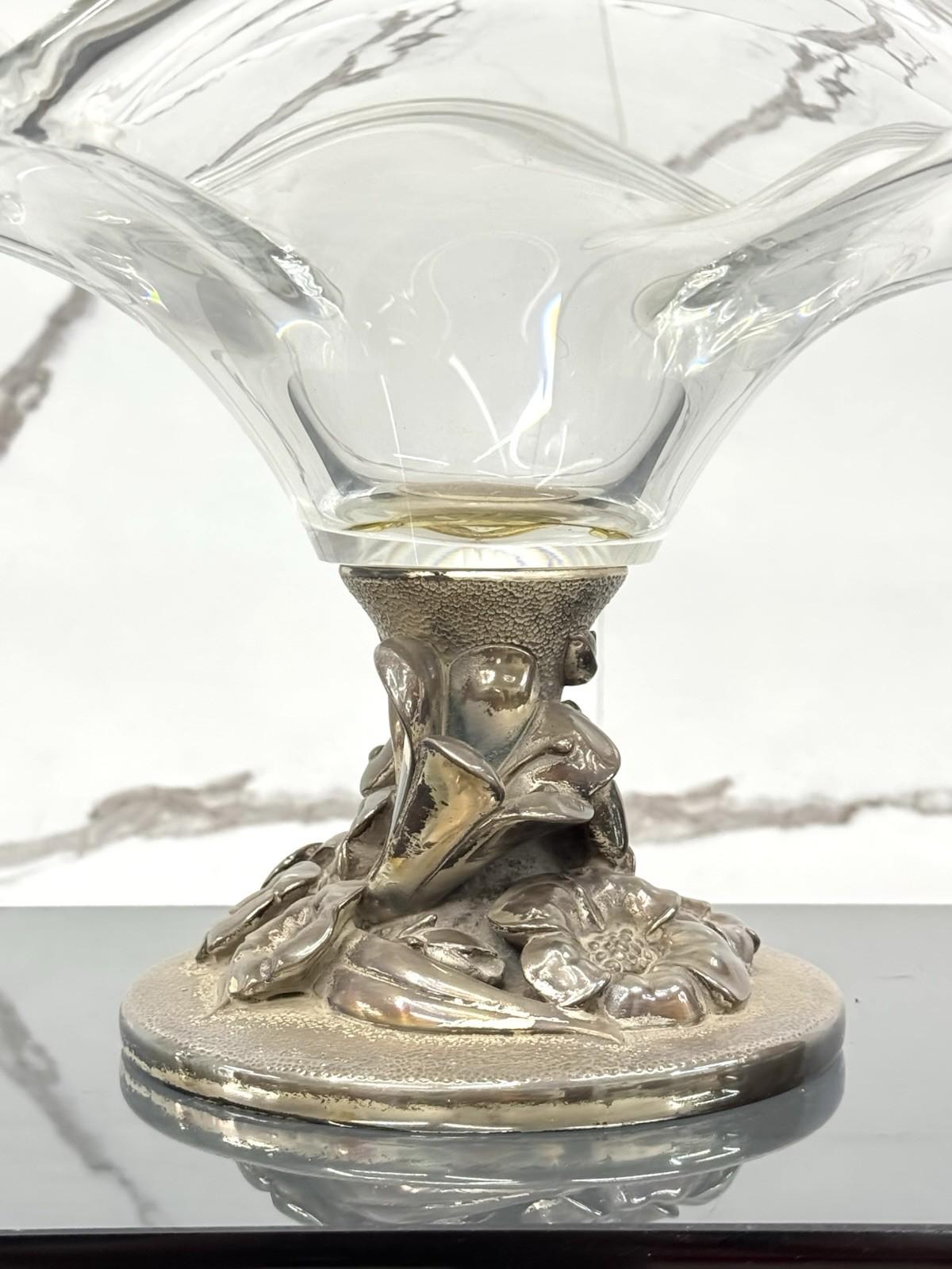 Crystal Studio Ottaviani Centrotavola Cristallo 1970’s Design Luxury For Sale
