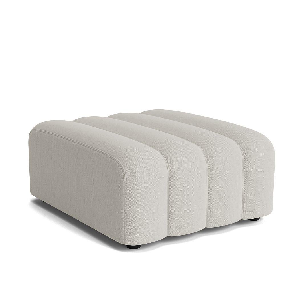 Studio Outdoor Ottoman by NORR11
Dimensions: D 96 x W 80 x H 47 cm. SH 47 cm. 
Materials: Quickdry foam, marine plywood and upholstery.
Upholstery: Sunbrella Savane Coconut J233.

Available in different upholstery options. Prices may vary. An