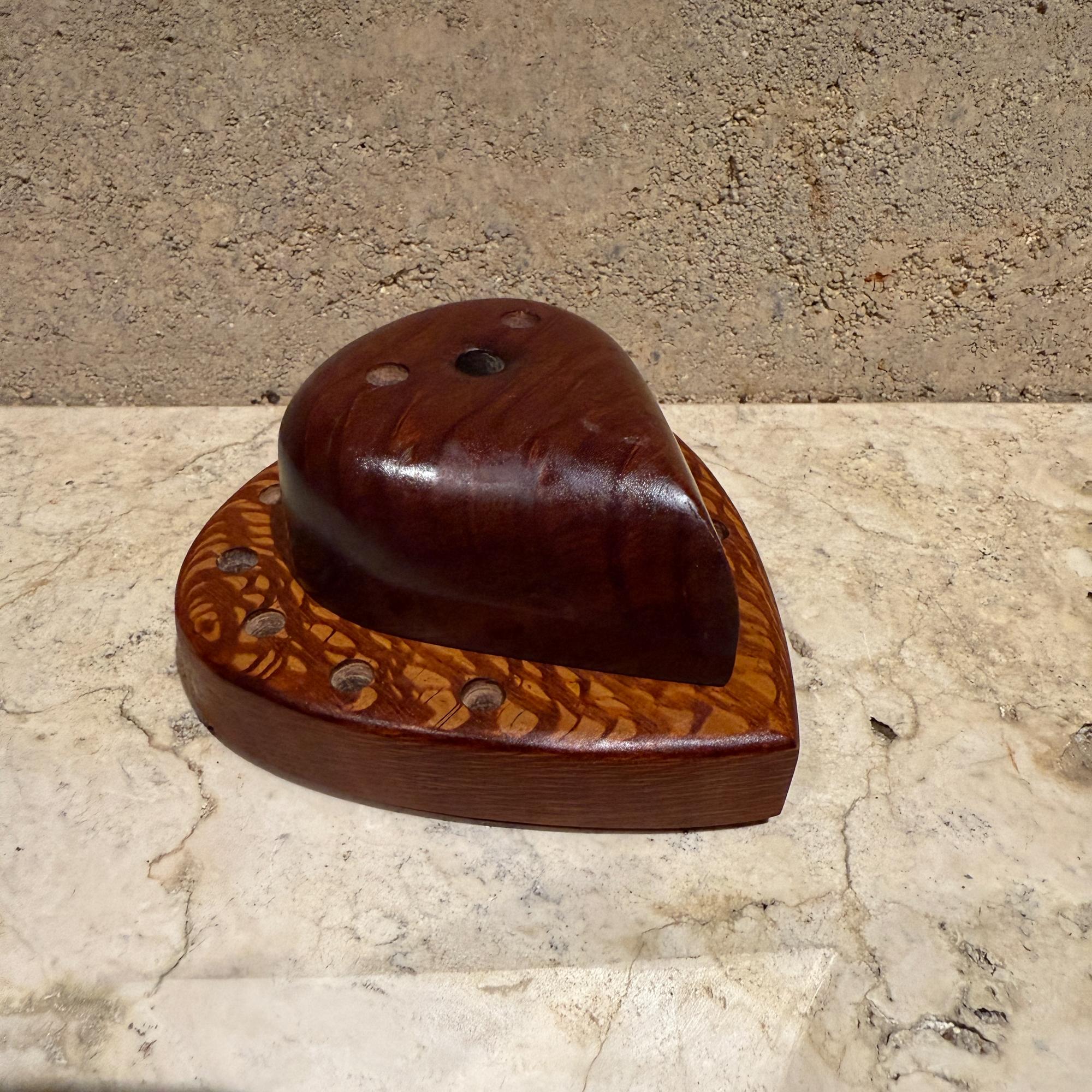 Studio Pencil Holder Custom Wood Organic Modern Nakashima Era In Good Condition For Sale In Chula Vista, CA