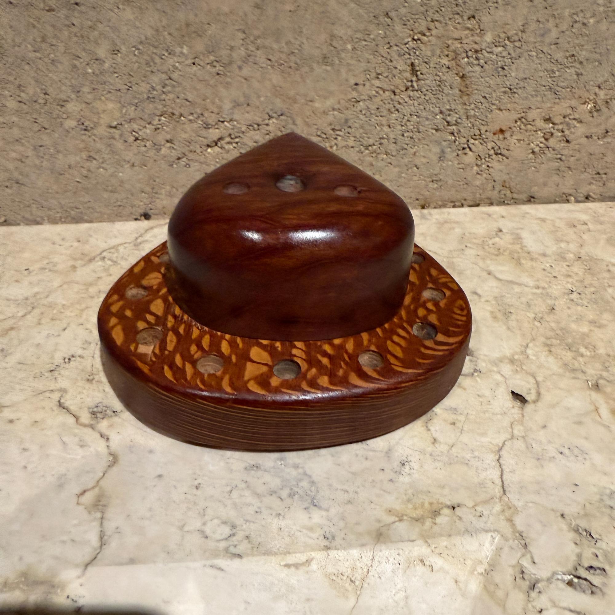Studio Pencil Holder Custom Wood Organic Modern Nakashima Era For Sale 2