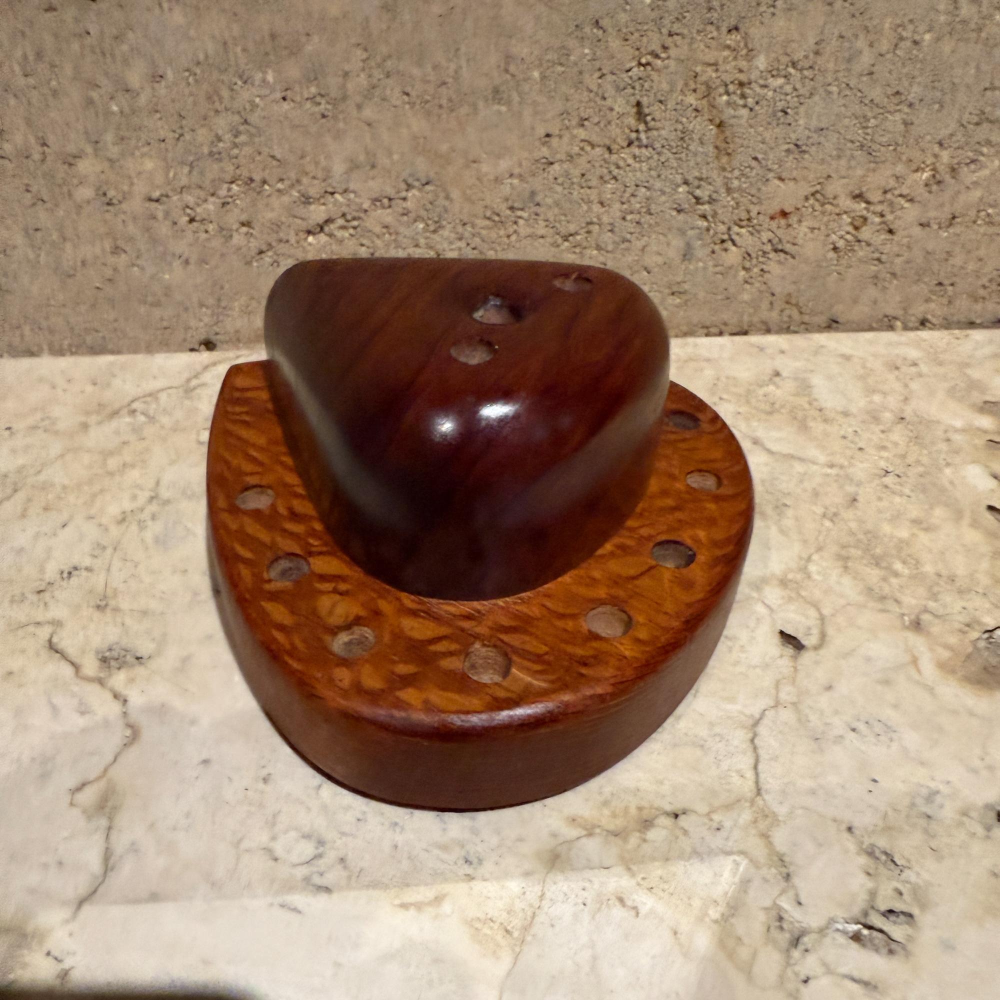 Studio Pencil Holder Custom Wood Organic Modern Nakashima Era For Sale 3