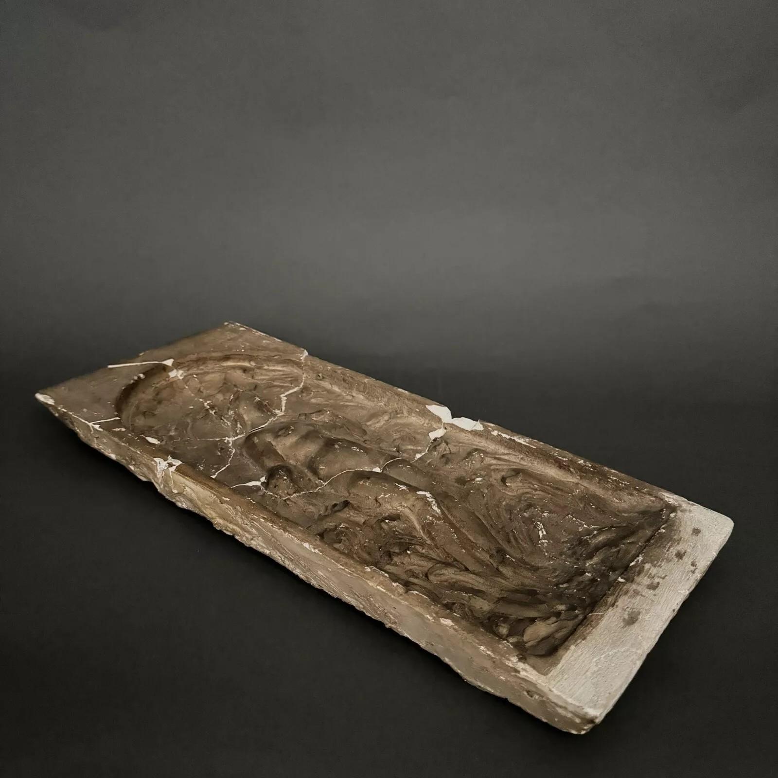 Studio Plaster Bas-Relief by Charles Filleul – Depicting a Nymph État moyen - En vente à NANTES, FR