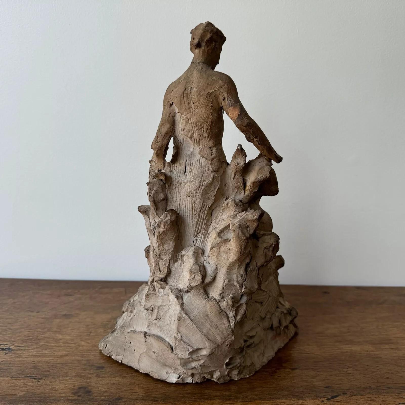 Néoclassique Studio plaster by Ch. Filleul – Classical-style couple, 20th century. en vente