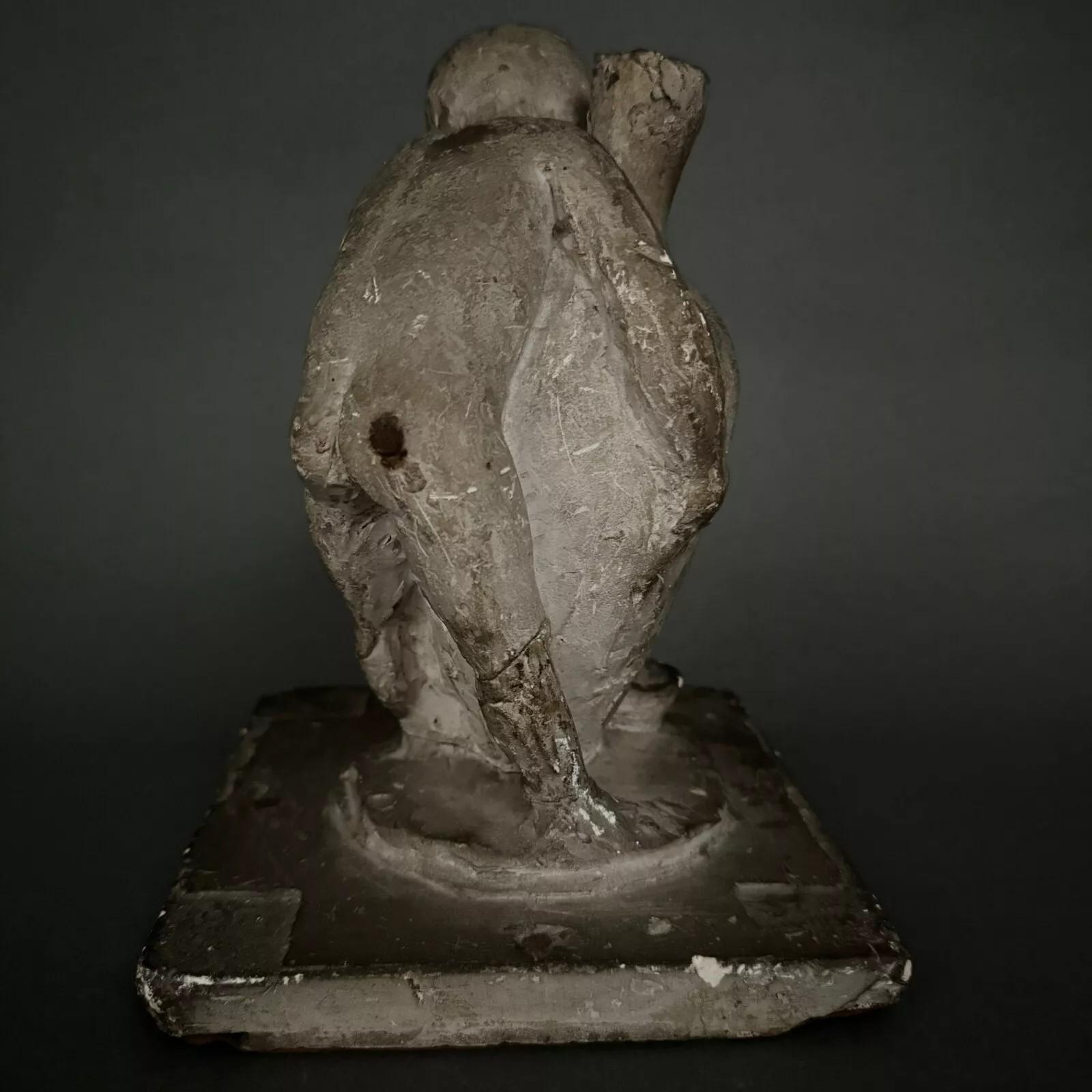 Studio plaster by Charles Filleul – Child holding an amphora. en vente 4