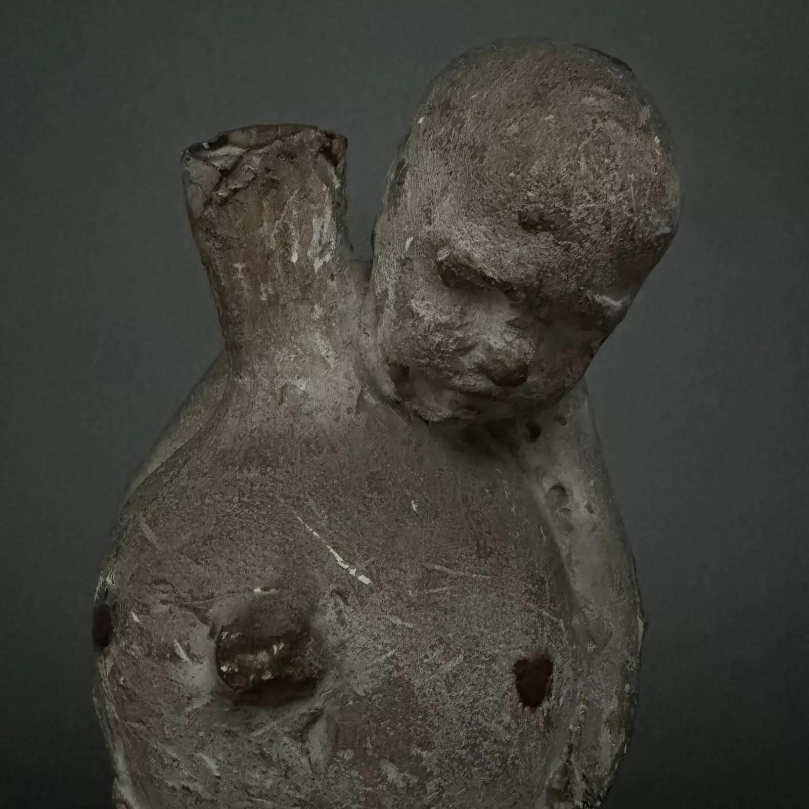 Studio plaster by Charles Filleul – Child holding an amphora. en vente 1