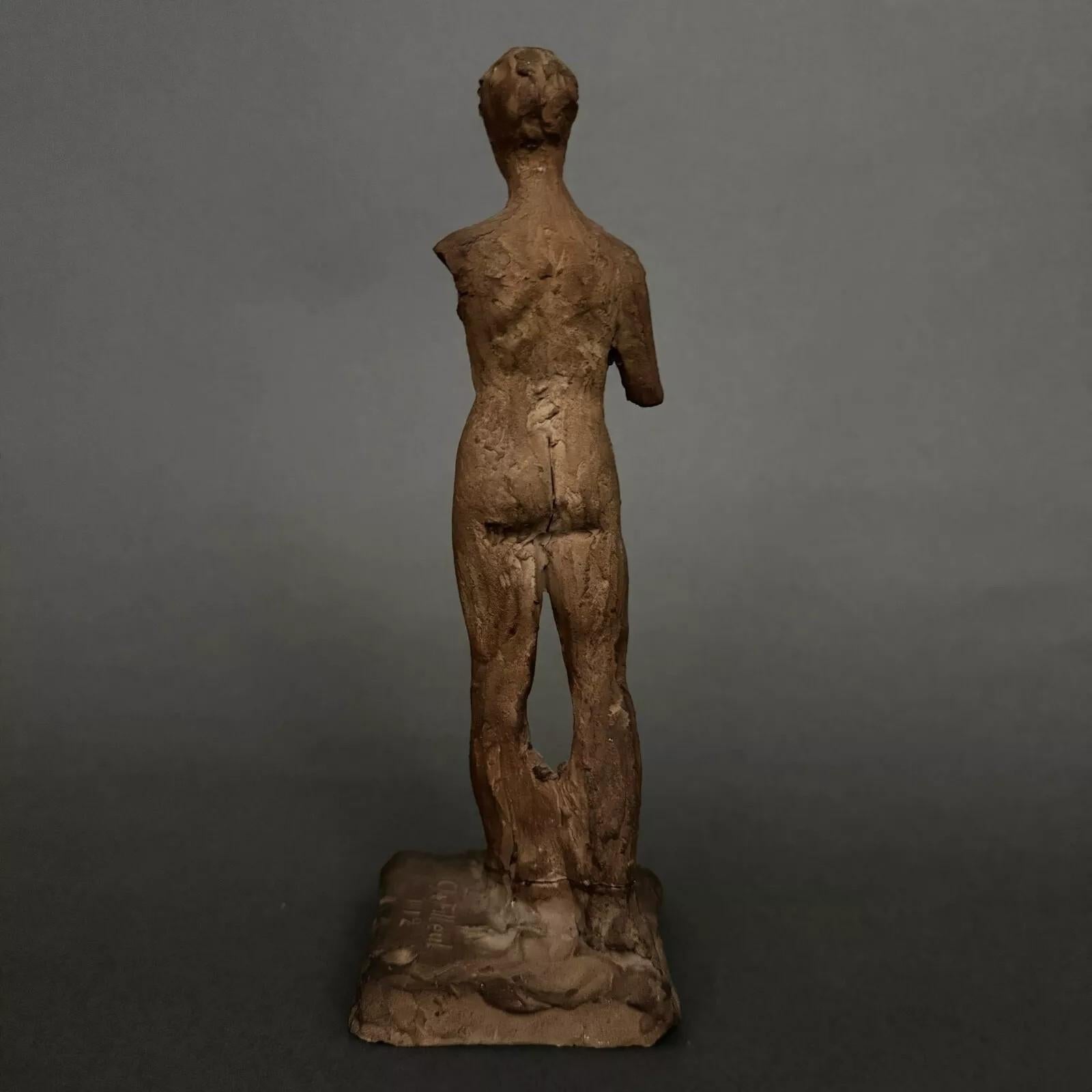 Français Studio plaster by Charles Filleul – Classical-style male figure. en vente