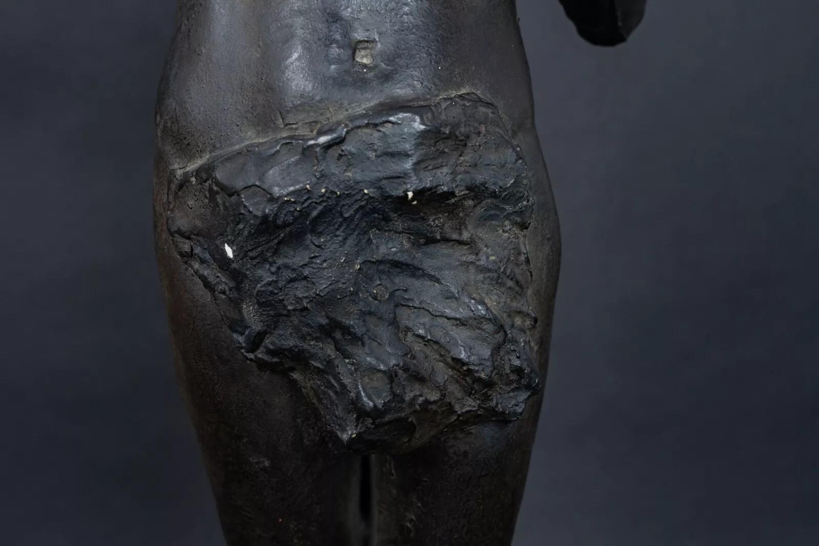 Studio plaster statue by Charles Filleul – Christ with raised arm, 20th century. For Sale 2
