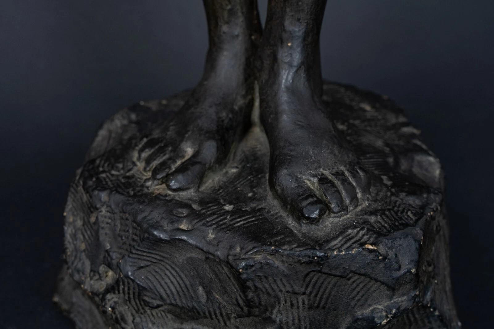 Studio plaster statue by Charles Filleul – Christ with raised arm, 20th century. For Sale 1