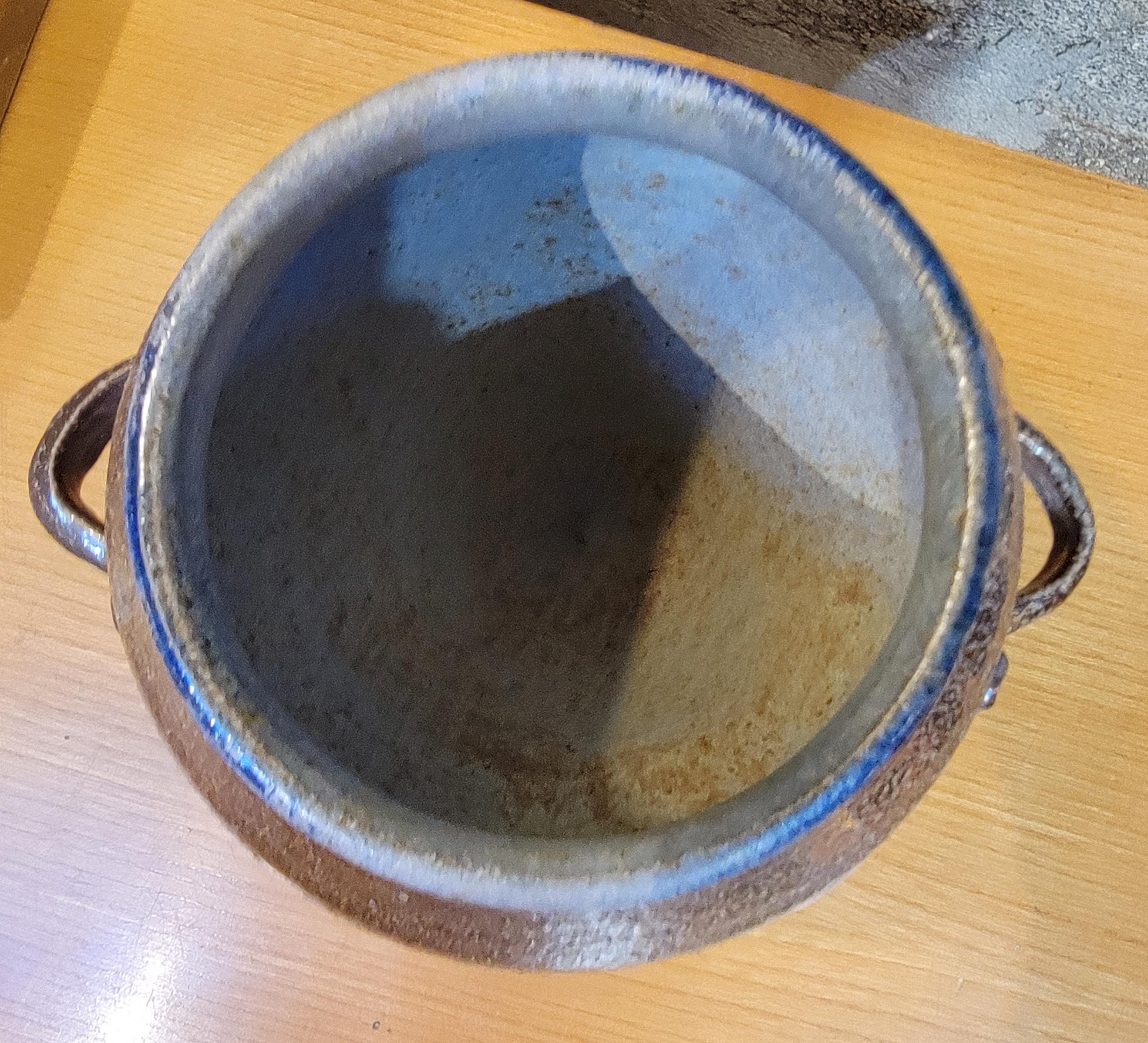 Jarrón de barro Studio Pot de Herman Roderick Volz siglo XX en venta