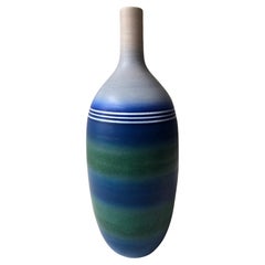 Studio Pottery Flaschenvase - signiert "Maria", Belgien, um 1970-1990