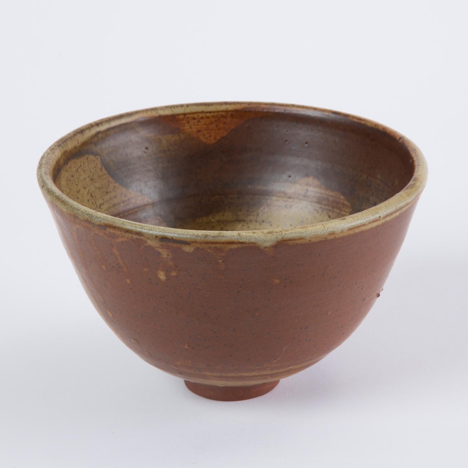 Late 20th Century Studio Pottery Bowl with Small Foot