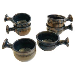 Studio Pottery Ciotole con Manici - Set di 6
