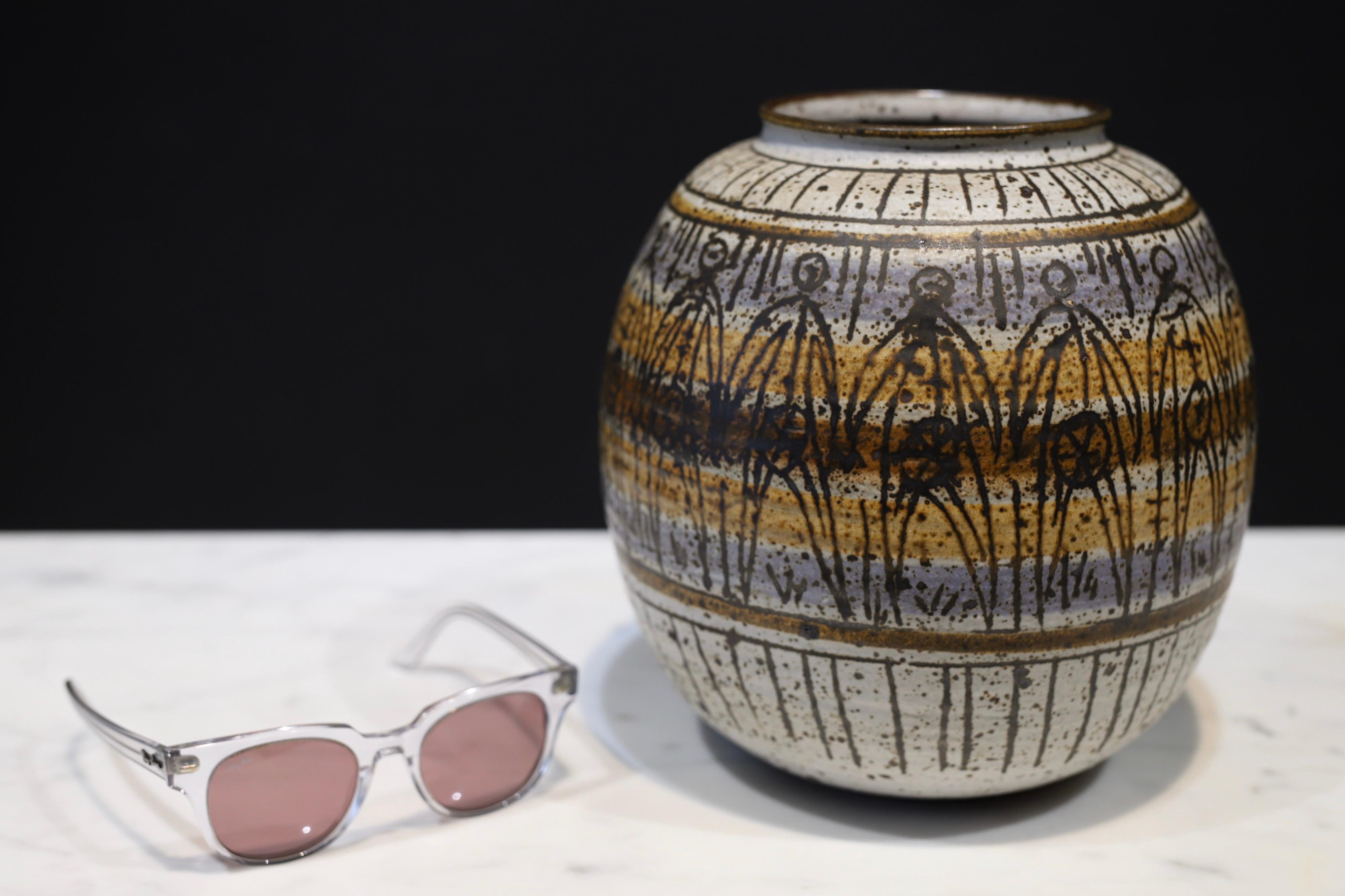 Mid-Century Modern Studio Pottery by Montee Hoke, 1968