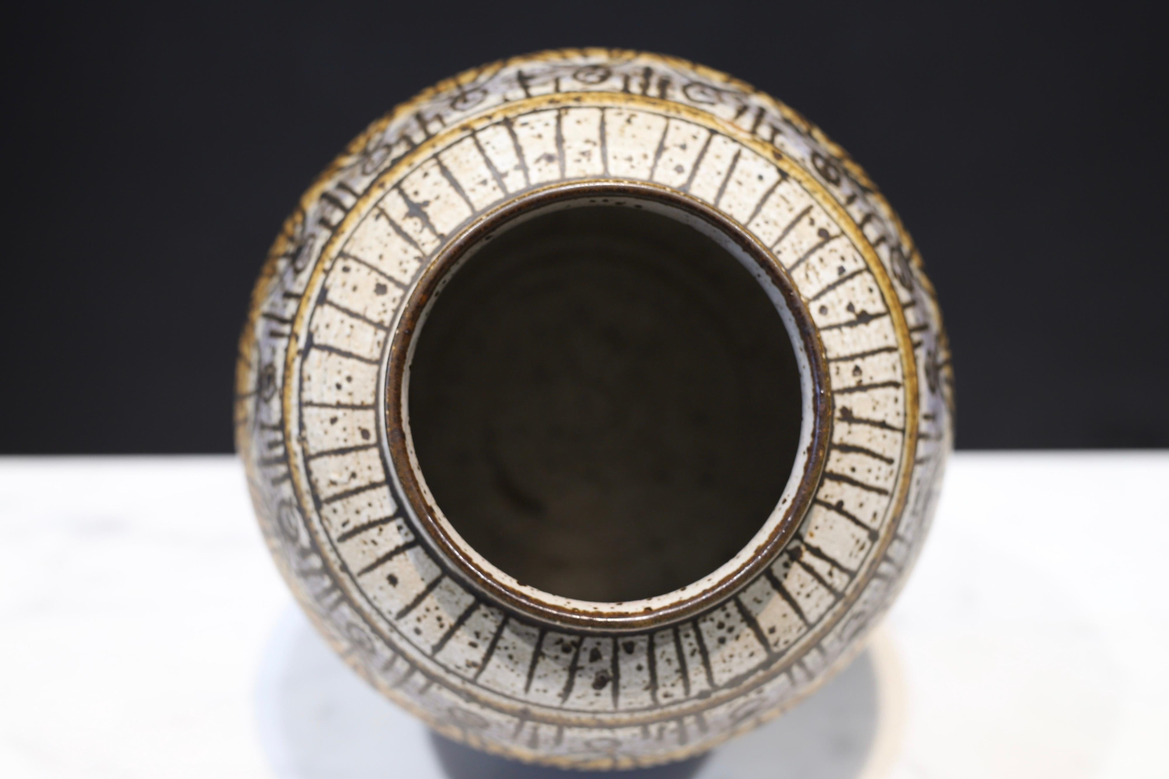 Mid-20th Century Studio Pottery by Montee Hoke, 1968