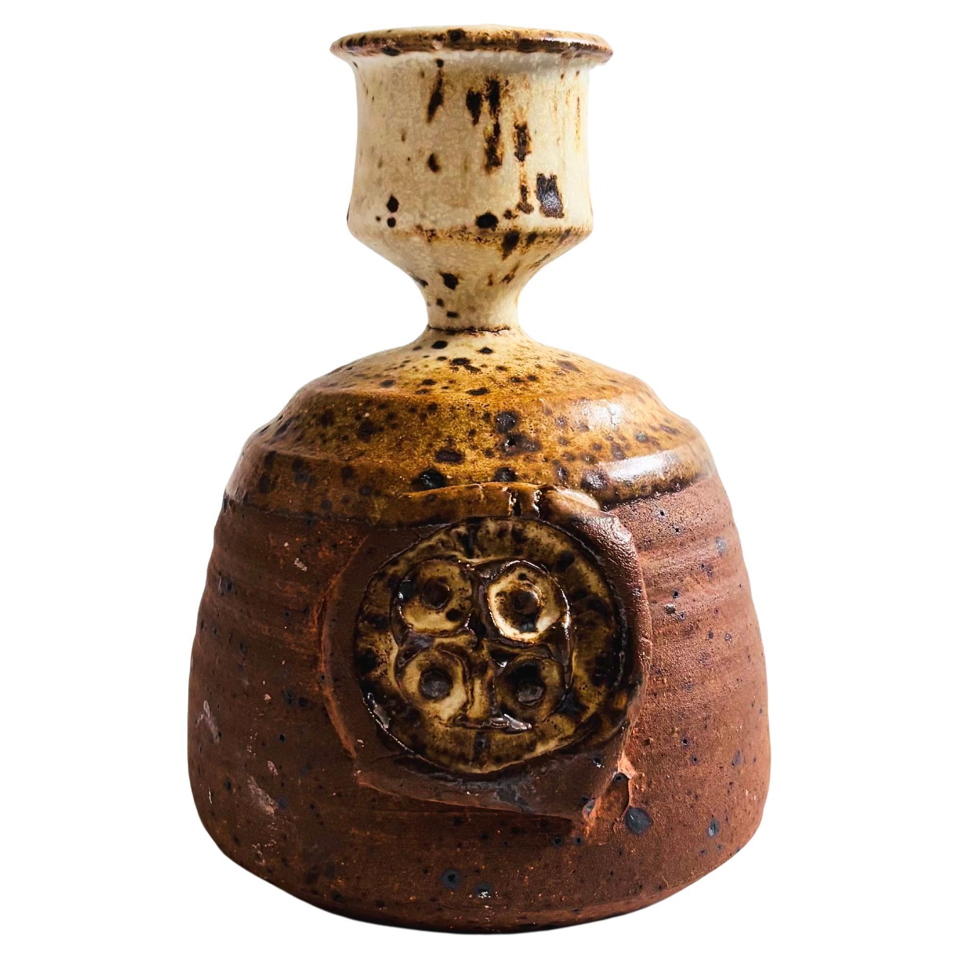 Studio Pottery Candle Holder For Sale