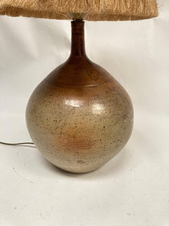 Studio pottery ceramic lamp