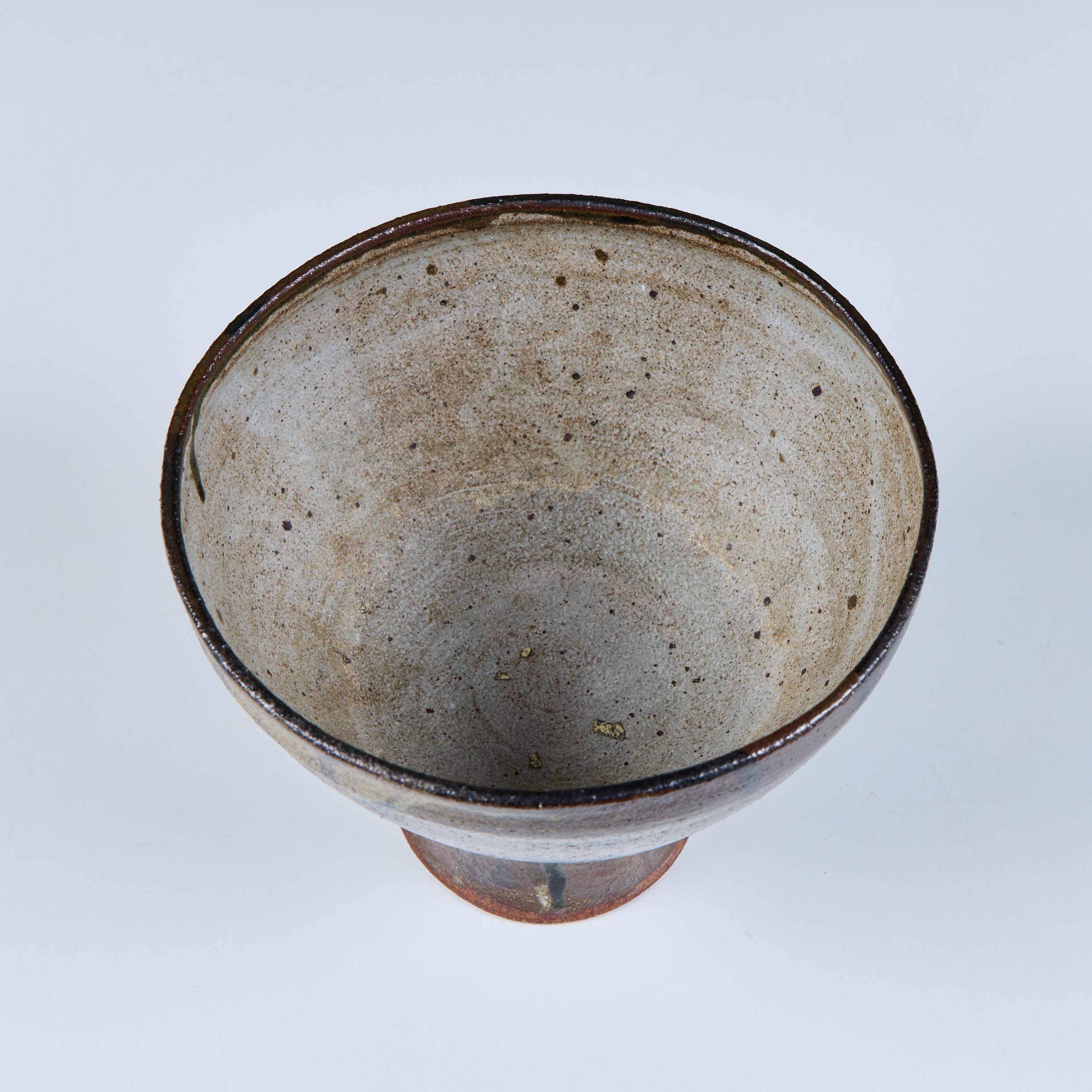 Studio Pottery Chalice Bowl For Sale 2