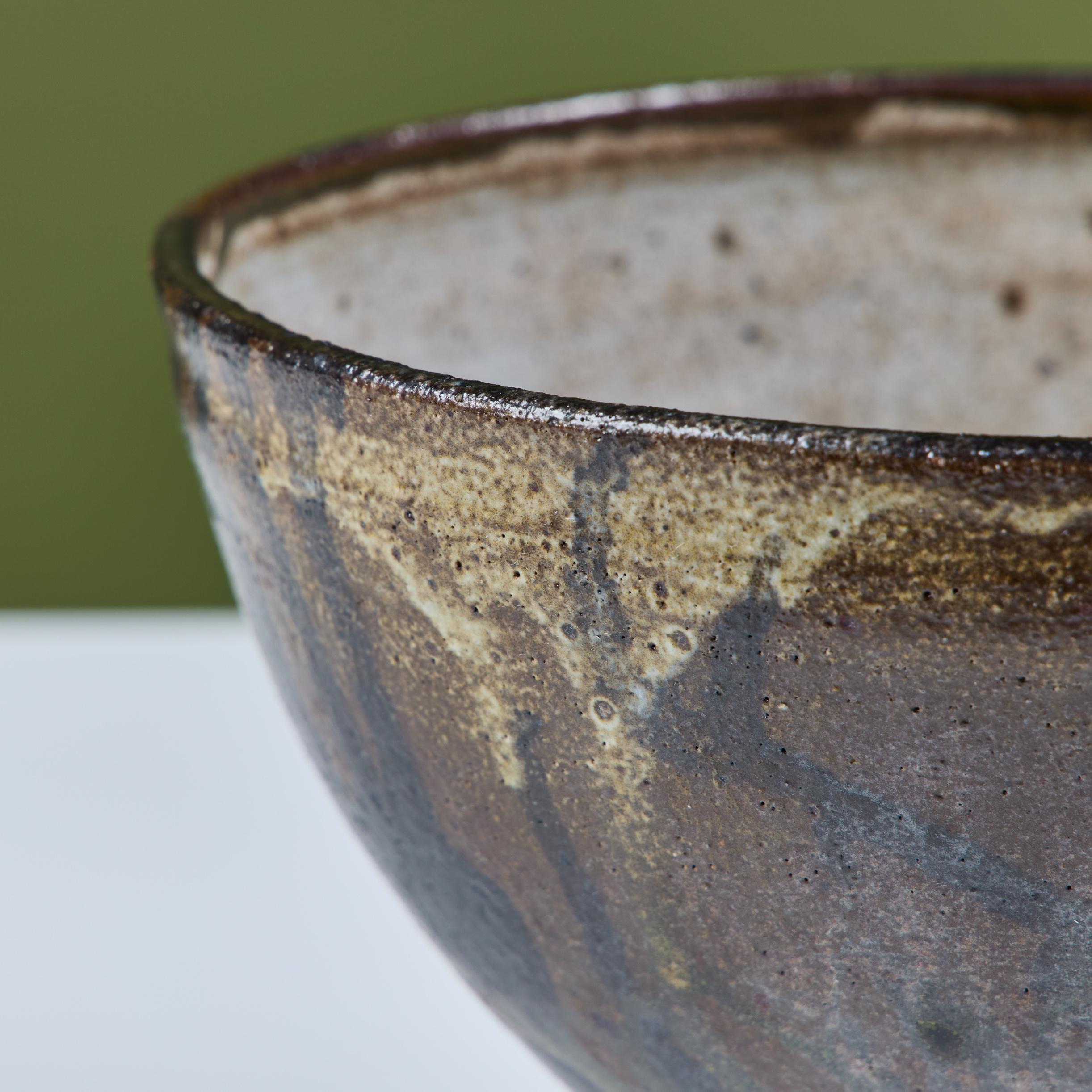 Studio Pottery Chalice Bowl For Sale 4