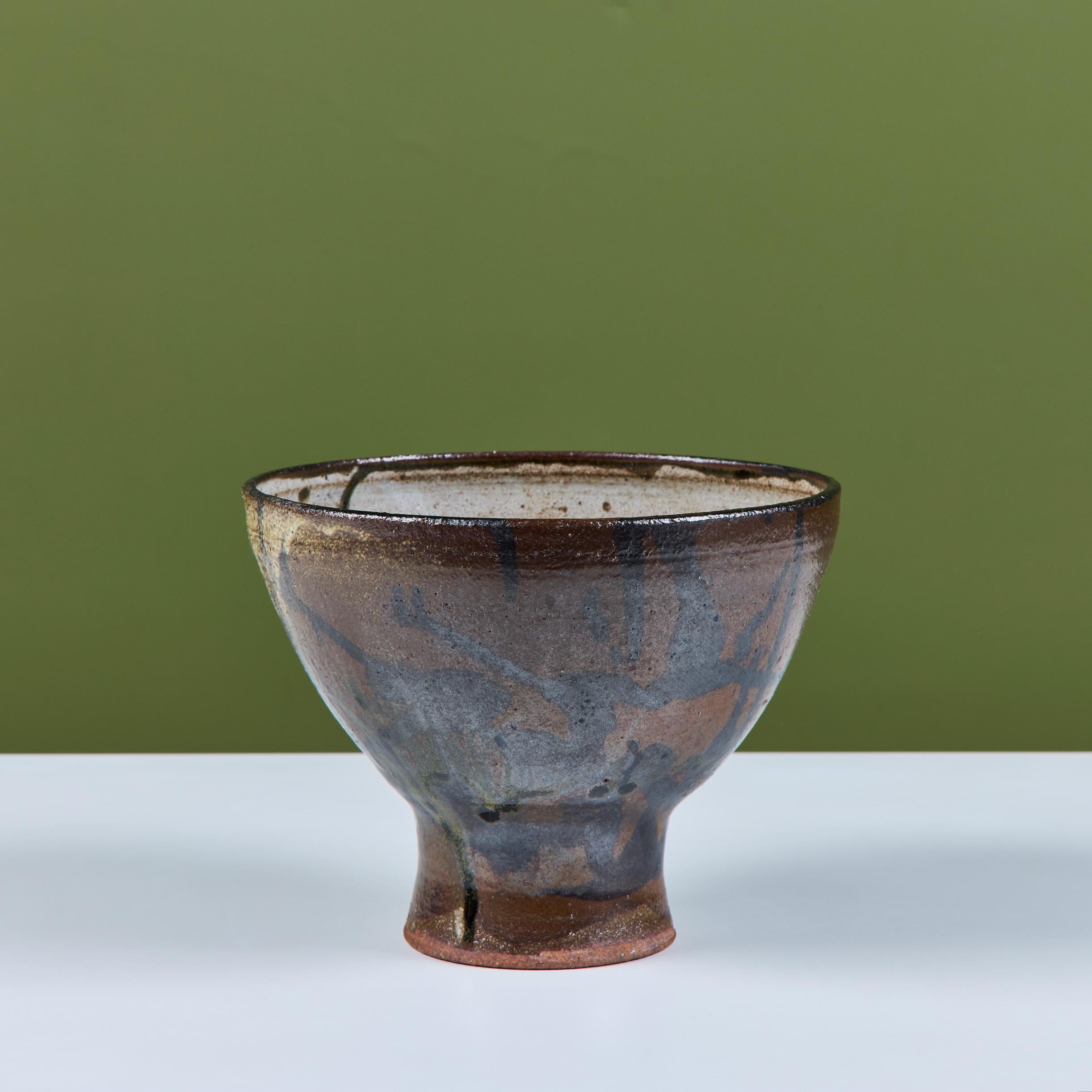 American Studio Pottery Chalice Bowl For Sale