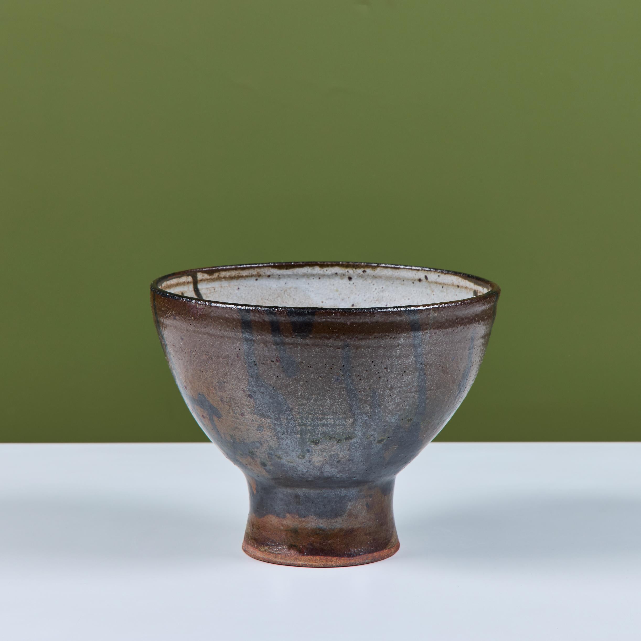20th Century Studio Pottery Chalice Bowl For Sale