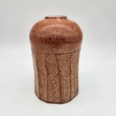 Studio Pottery Chevron Pattern Pot