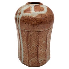 Studio Pottery Chevron Pattern Pot