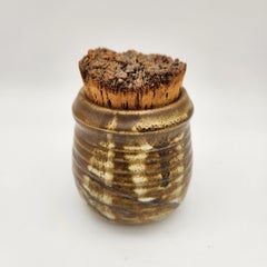 Studio Pottery Corked Pot (Short)