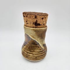 Studio Pottery Corked Pot (Tall)