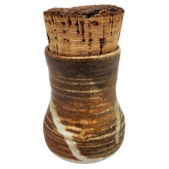 Studio Pottery Corked Pot (Tall)