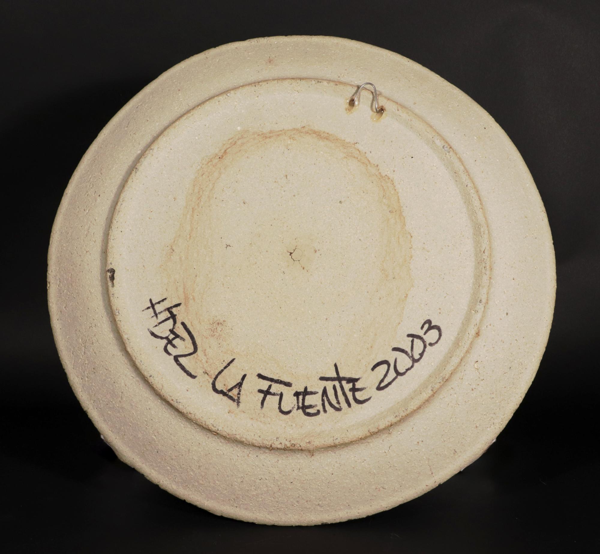 Studio Pottery Double Fish Dish, Dated 2003 For Sale 1