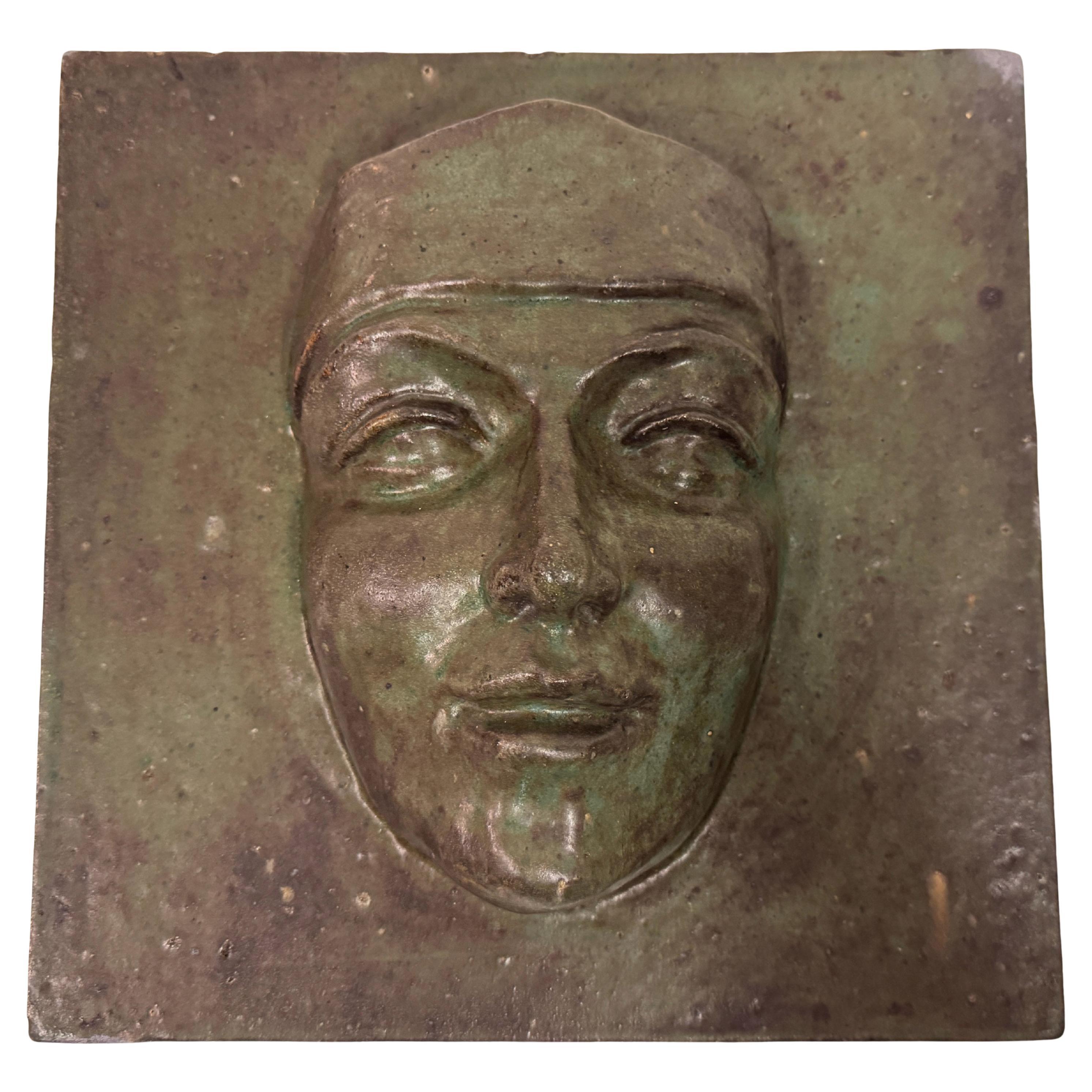 Placa frontal de Studio Pottery, mediados del siglo XX