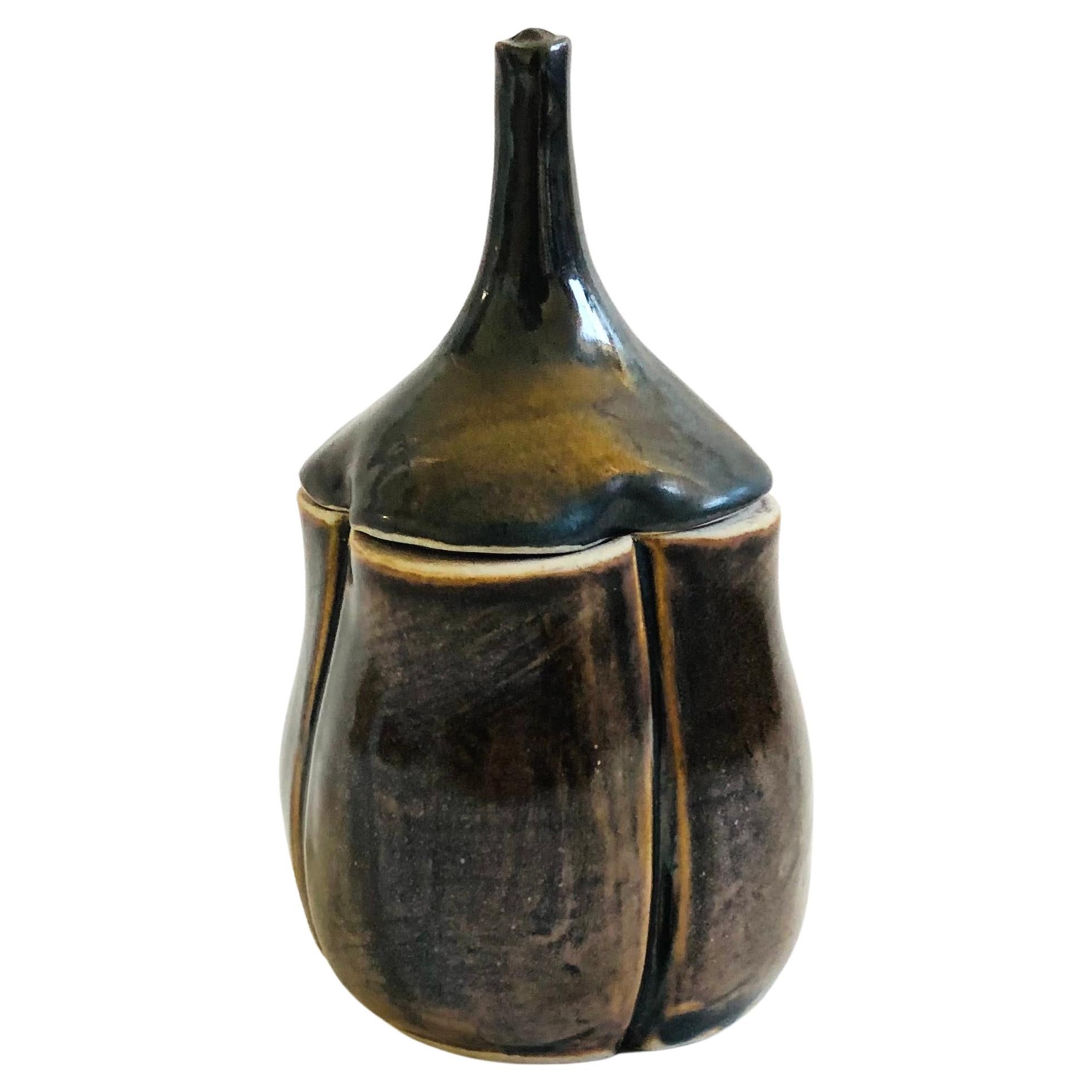 Studio Pottery Vasetto di Aglio in vendita