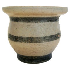 Glasierte und verzierte Vase aus Studio Pottery-Keramik – signiert – Kanada – Ende des 20. Jahrhunderts