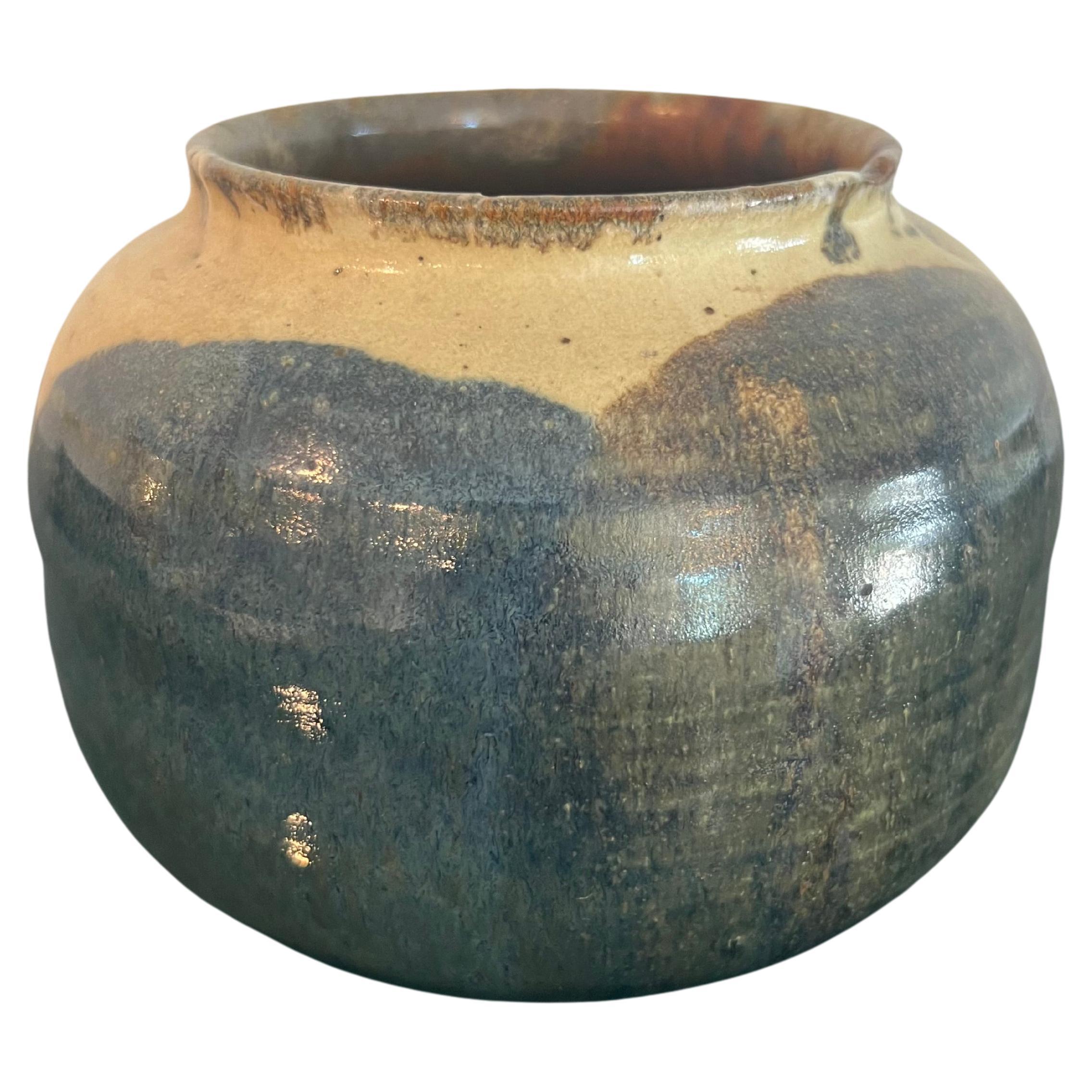Studio Pottery Glazed Pot For Sale
