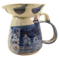 Studio Pottery Glazed Stoneware Pitcher - Signed & Dated - Canada - Circa 1994