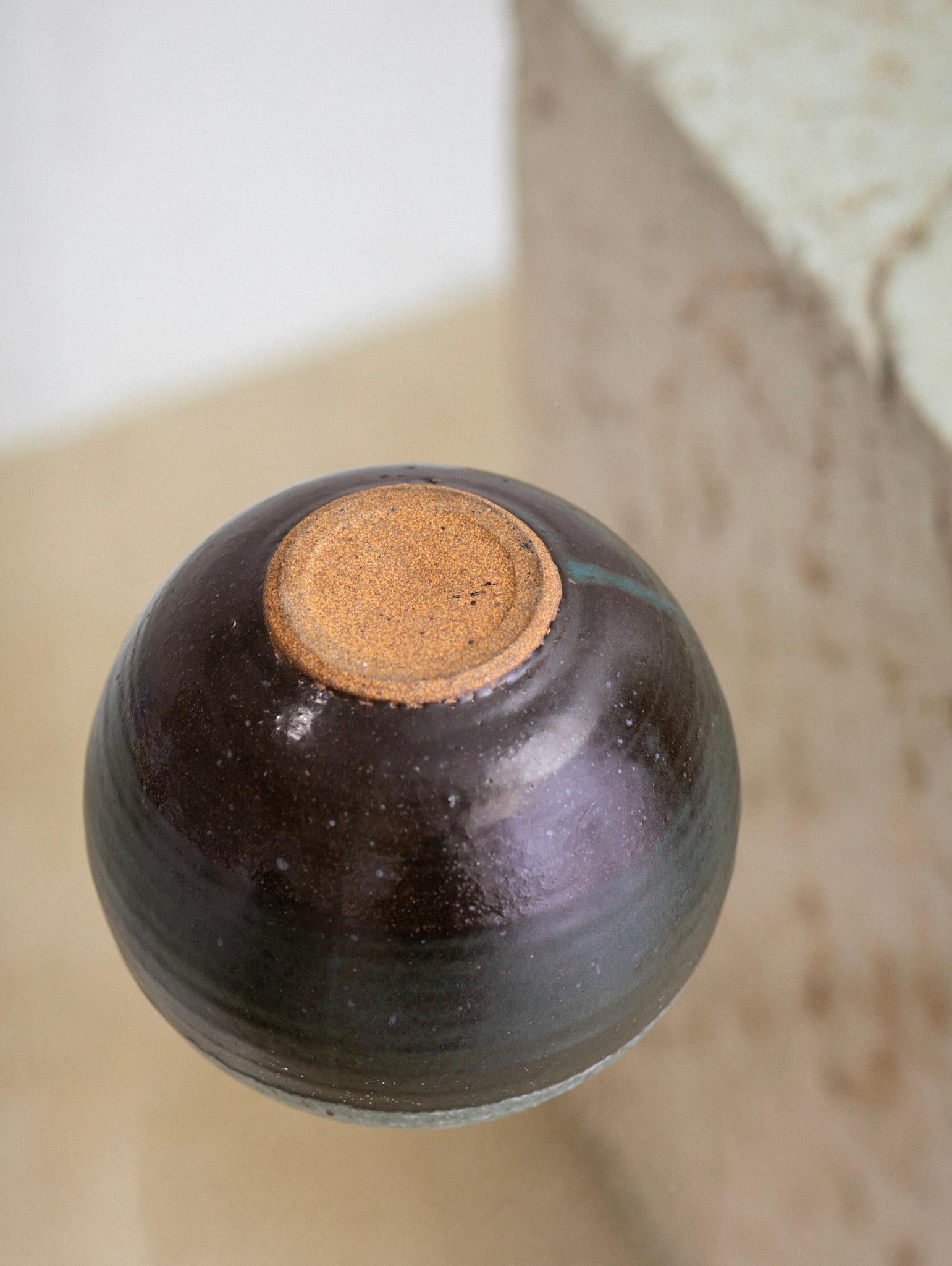 Studio Pottery Globe Form Vase For Sale 1