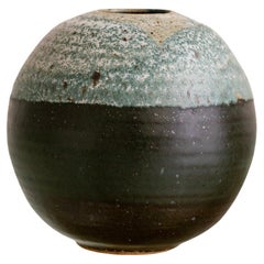 Vintage Studio Pottery Globe Form Vase