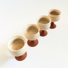 Studio Pottery Goblets - Set of 4