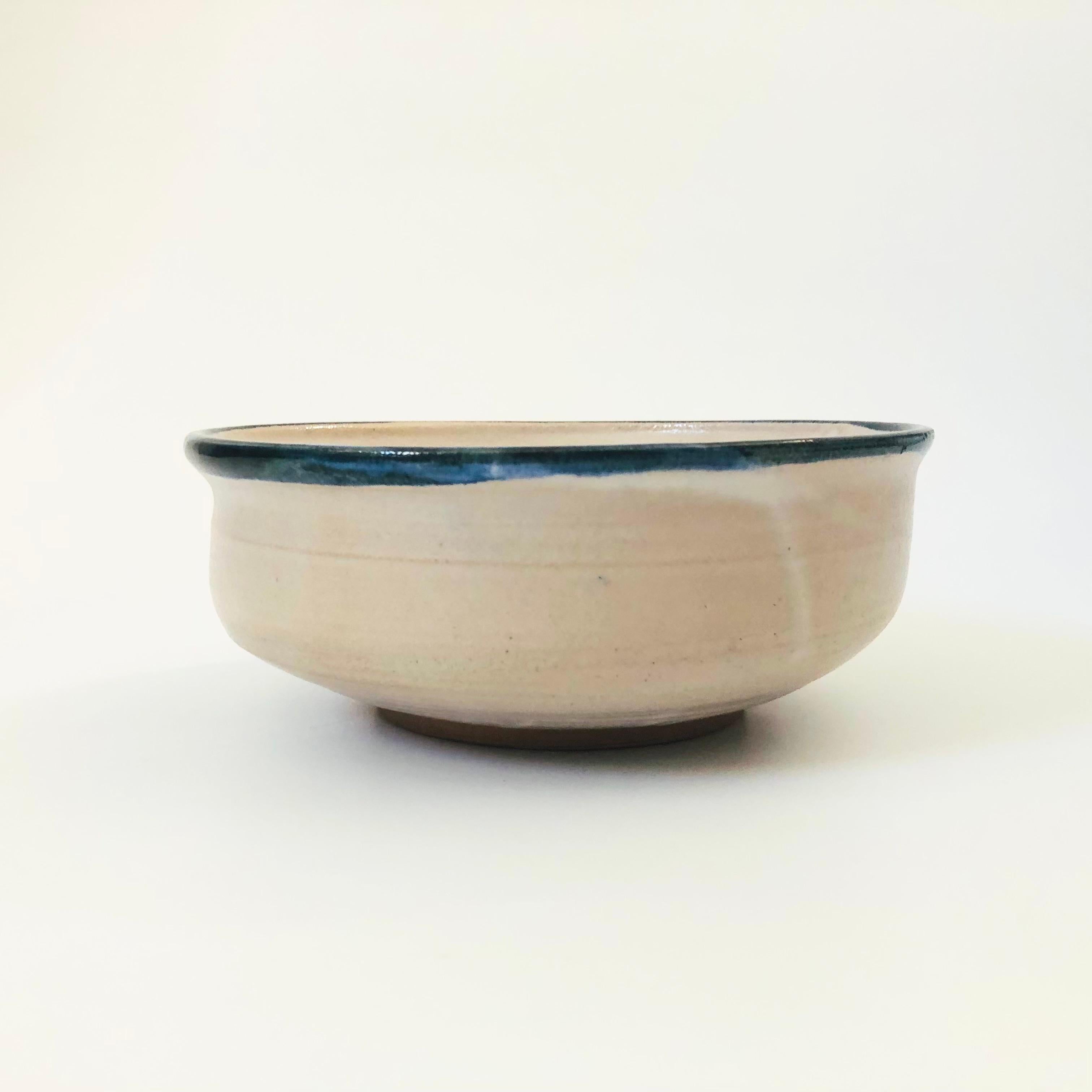 Organic Modern Studio Pottery Iris Bowl For Sale