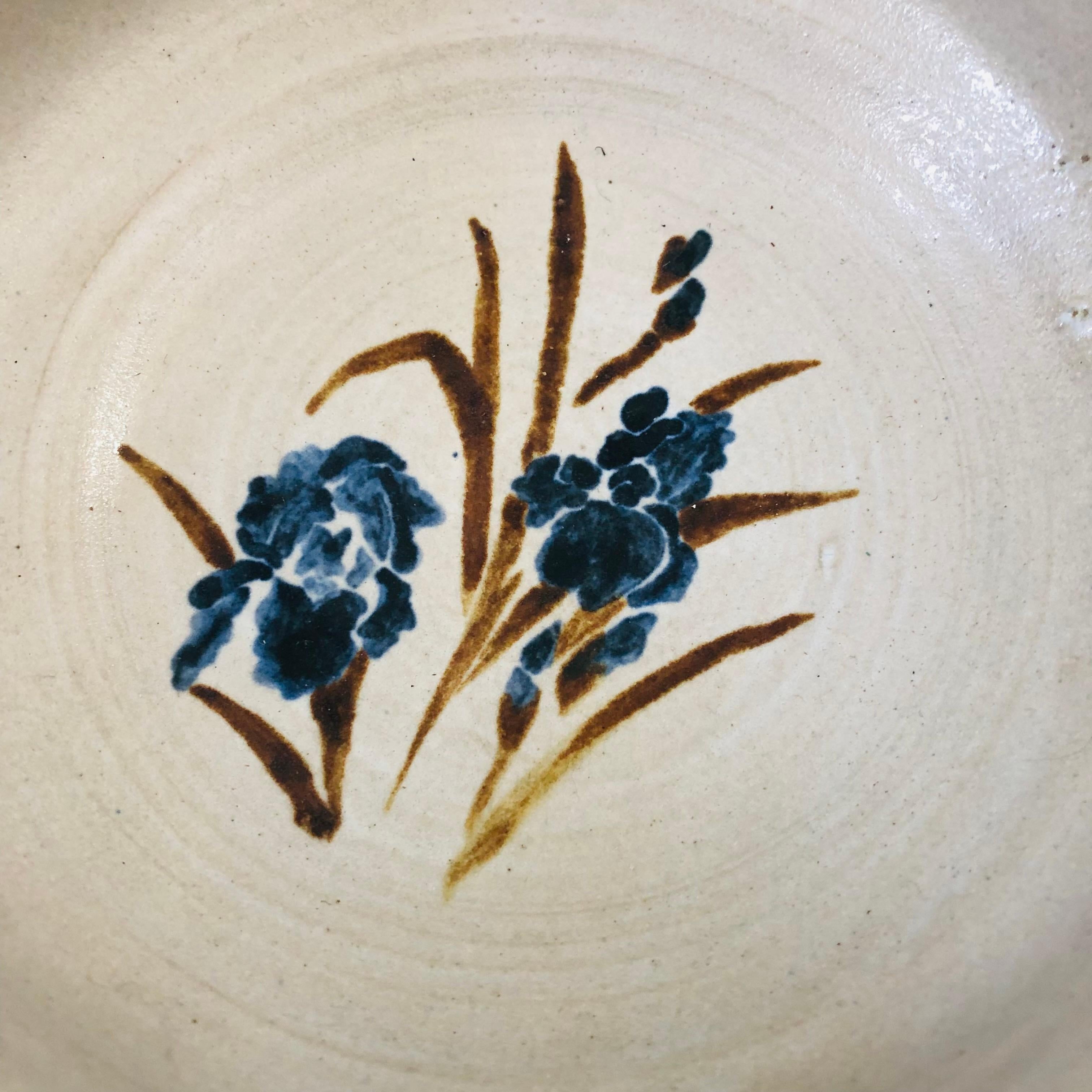 American Studio Pottery Iris Bowl For Sale