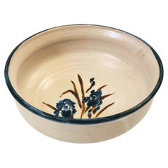 Vintage Studio Pottery Iris Bowl