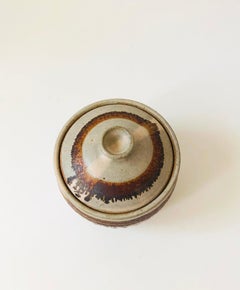Studio Pottery Jar Signed by J Roberts 1955