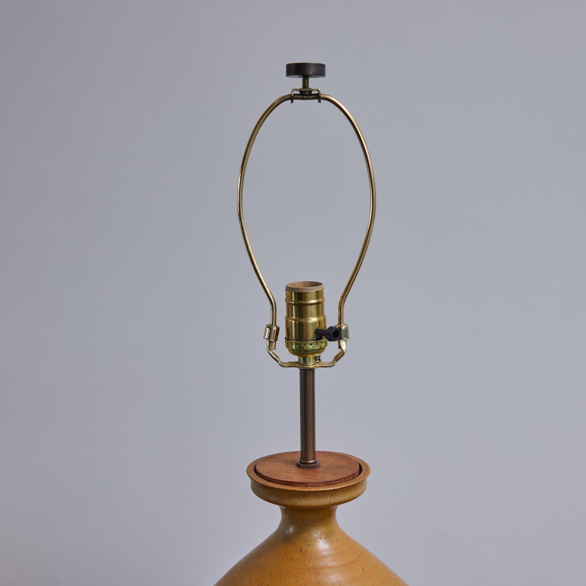 Mid-20th Century Studio Pottery Lamp