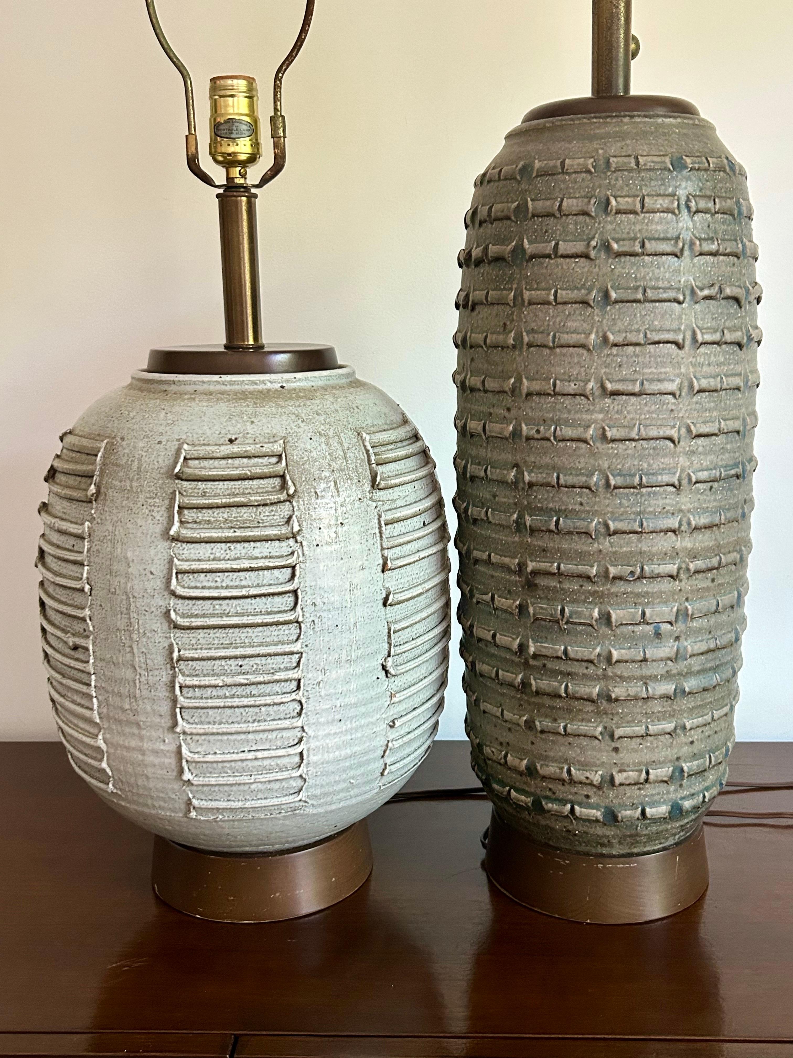 Studio Pottery Lampen Bob Kinzie (Moderne der Mitte des Jahrhunderts) im Angebot