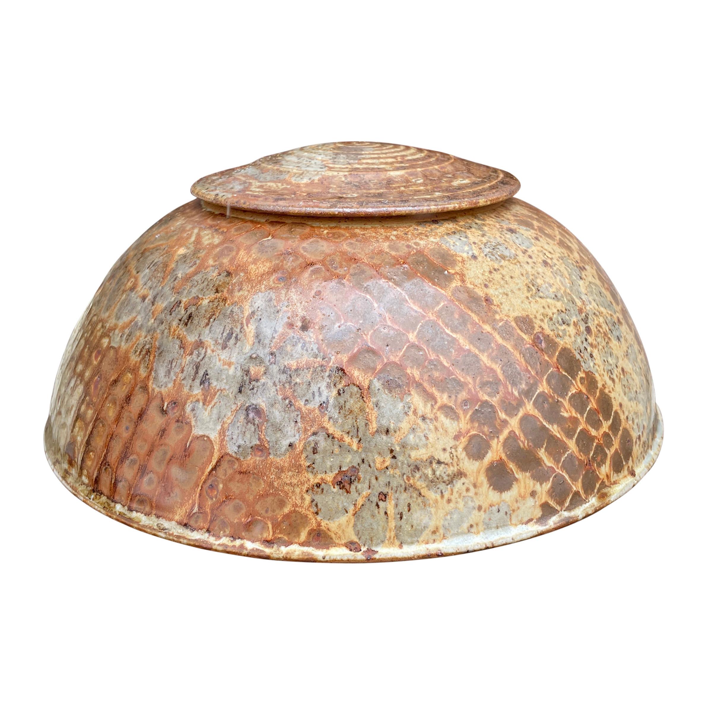Mid-Century Modern Studio Pottery Lidded Jar For Sale