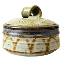 Vintage Studio Pottery Lidded Serving Bowl