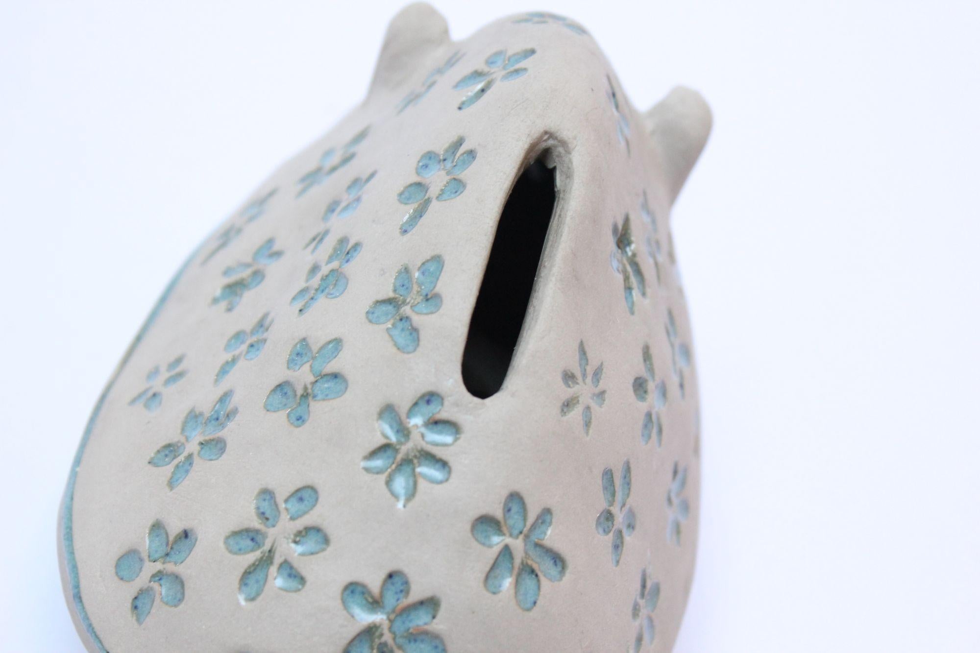 Studio Pottery Piggy Bank by David Gil and Yusuke Aida for Bennington Potters For Sale 2