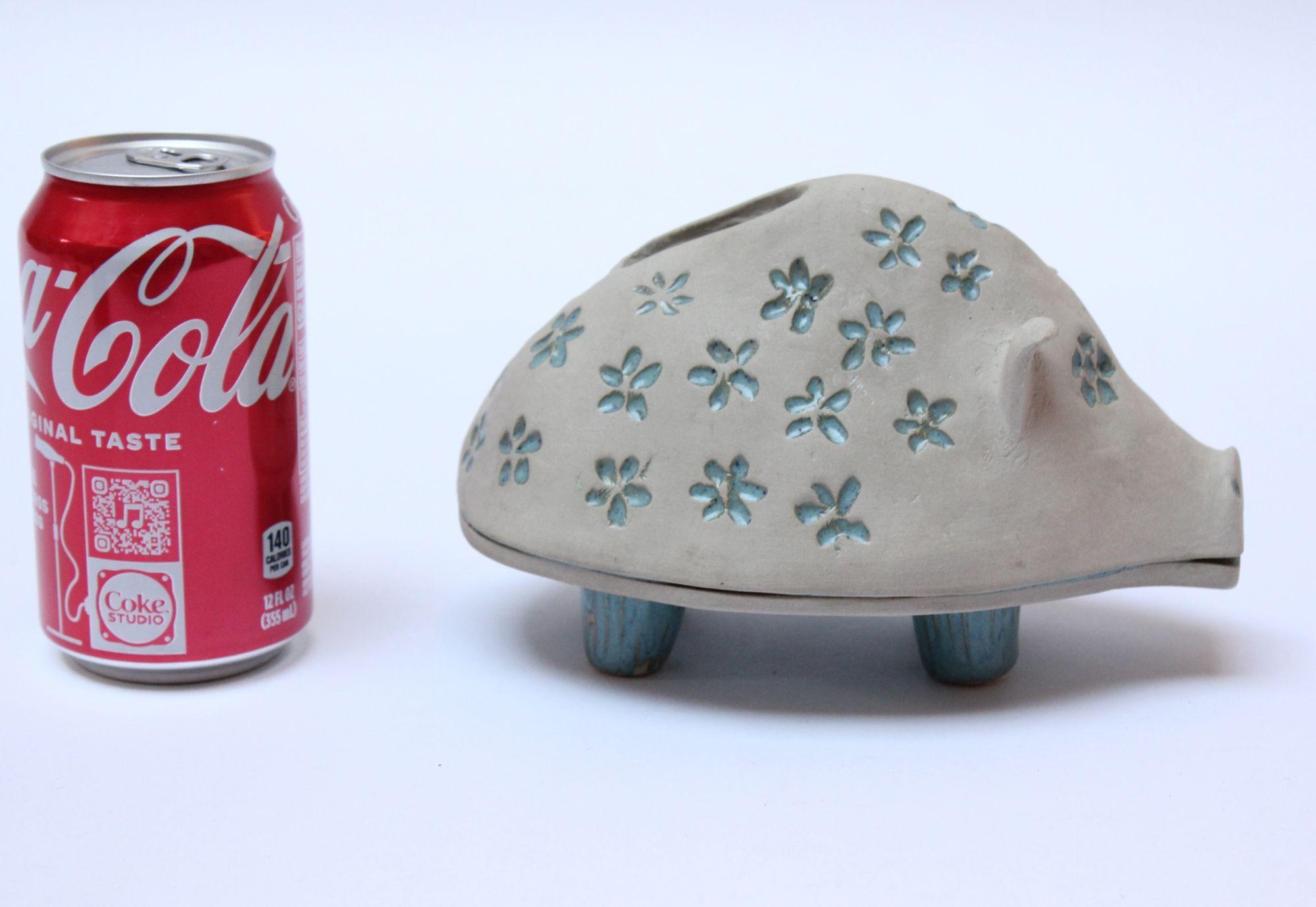 Ceramic Studio Pottery Piggy Bank by David Gil and Yusuke Aida for Bennington Potters For Sale