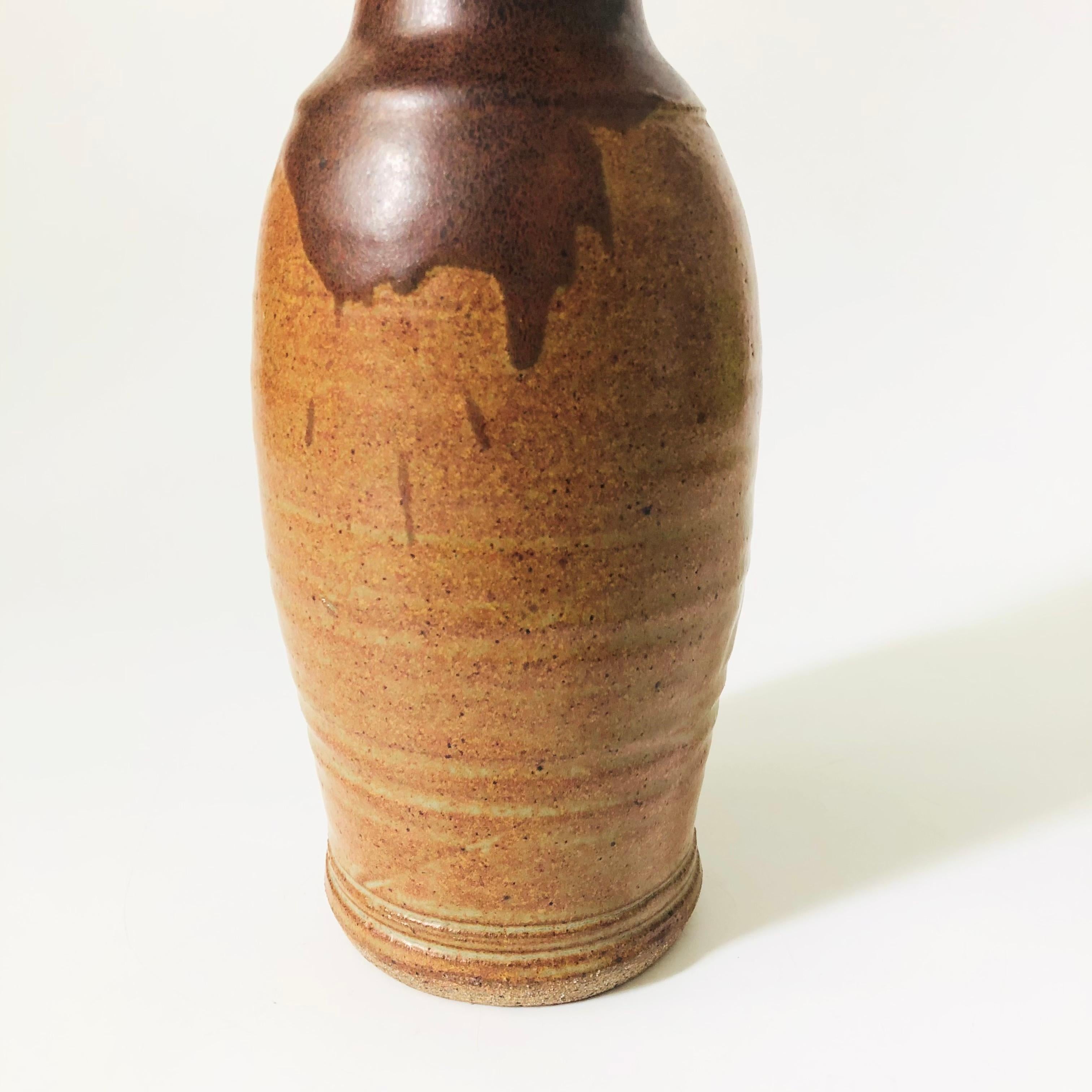 Studio Pottery Pitcher Vase In Good Condition For Sale In Vallejo, CA